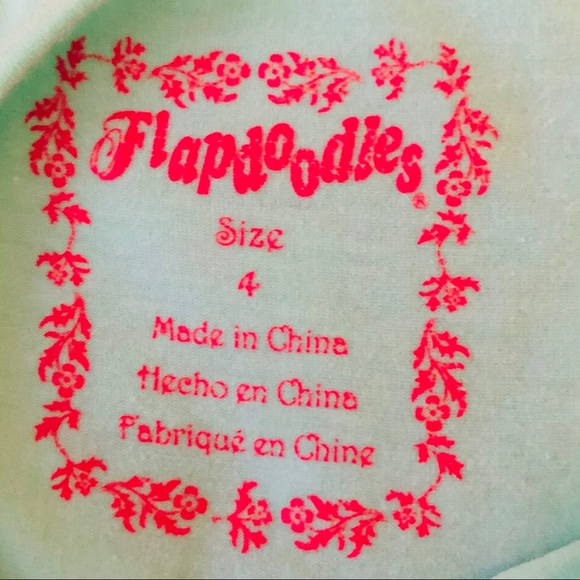 FLAPDOODLES Girls Playful 3D flowers Tulle Dress. Item# 0099 - Picture 6 of 6